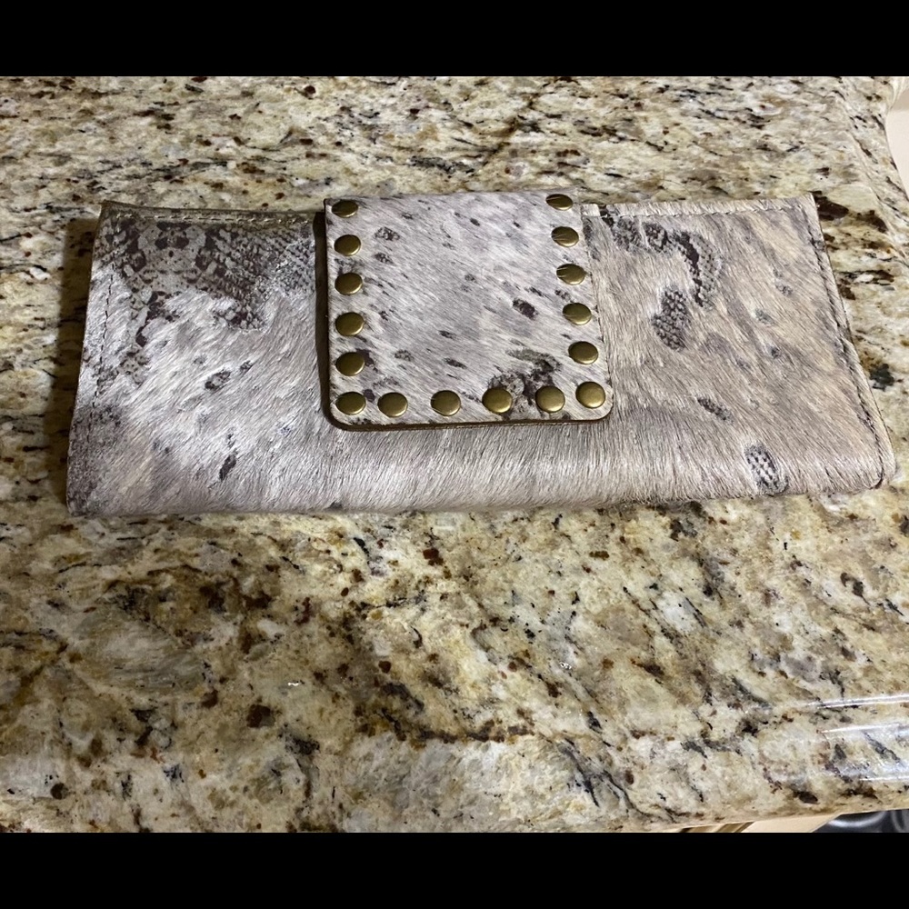 Brand new genuine cowhide clutch wallet